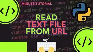 How to read a text file from a URL in Python 