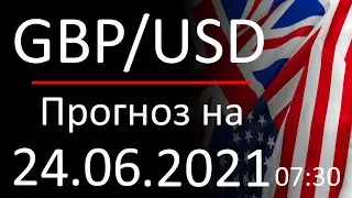 Курс доллара Gbp Usd. Прогноз форекс 24.06.2021, 