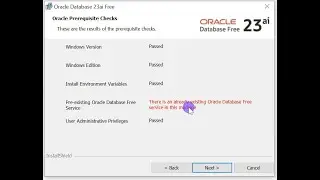 Fixing Already Existing Oracle Database Free Service Error | Oracle 23c AI free Database