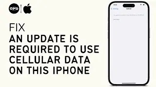 FIX: An update is required to use cellular data on this iPhone iOS 16 (QUICK & EASY)