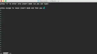 Linux Basics: Working with the vi editor