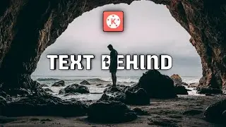 Add TEXT BEHIND moving OBJECTS in Kinemaster | Kinemaster Video Editing