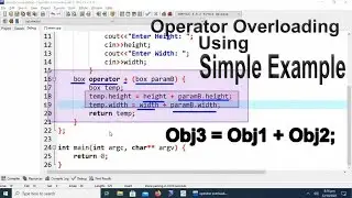 Operator overloading in C++ OOP using simple example