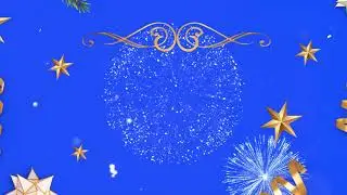 Happy New Year Greenscreen Background |  New Year bluescreen Video | New Year Greetings Greenscreen