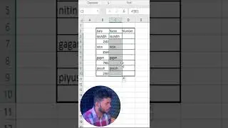 Excel me number or text ko kaise alag kare | Excel tips & tricks #excel #msexcel #shorts #ytshorts