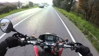 Husqvarna 125 sm - full power -  [Speed Test]