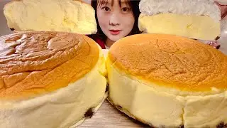 ASMR りくろーおじさんのチーズケーキ Rikuro's Cheesecake【咀嚼音/ Mukbang/ Eating Sounds】【日本語字幕】