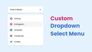 ASMR-Custom Select Menu Dropdown using Html CSS & Vanilla JavaScript | Dropdown Menu