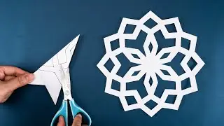 How to make Snowflakes out of paper - Christmas Ornaments - Paper Snowflake #49