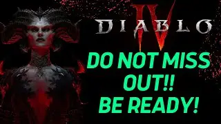 Diablo 4 SERVER SLAM PREP!! Do Not Miss Out! Avoid The Queue!! Get The New Rewards!