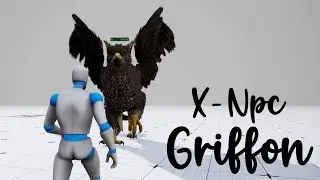 X - Game Animation Sample | Npc Griffon