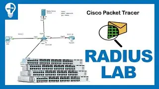 RADIUS - AAA Configuration On Cisco Devices | Lab Packet Tracer | CCNA 200-301