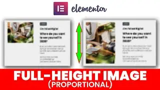 How to Make Full-height/Proportional Image in Elementor PRO