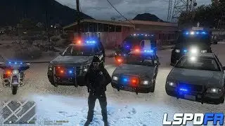 LSPDFR 0.4.3. Snow Patrol In Sandy Shores.