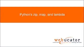 Python's zip, map, and lambda