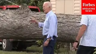 WATCH: President Biden Surveys Damage Caused By Hurricane Idalia In Live Oak, Florida