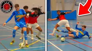 I Played in a PRO FUTSAL MATCH & It Got DANGEROUS! (Football Skills & Goals)