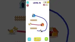 LEVEL 16 DOGE CANNOT TOUCH OTHER DOG? Doge Rush to Home: Draw Puzzle #short #doge #dogs #dog #puzzle
