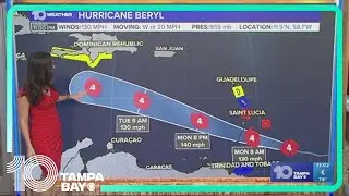 Tracking the Tropics: Residents in Barbados bracing for Hurricane Beryl