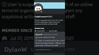 How to get the discord online terrorist warning ⚠️ status (check desc)