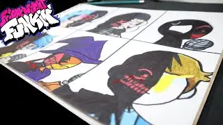 DIBUJANDO PERSONAJES DE FRIDAY NIGHT FUNKIN CORRUPT | PARTE #4 | DRAWING CORRUPTION FNF CHARACTERS