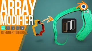 How to work with the ARRAY MODIFIER | Blender 2.9 | Tutorial