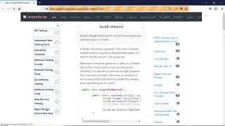 Explain: IllegalStateException, stream has already been operated upon or closed.
| javapedia.net