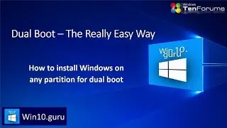 Windows 10 Dual Boot – The Really Easy Way