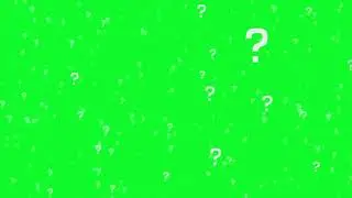 Question Mark Green screen | Green screen Questions mark Copyright Free video | Green screen video