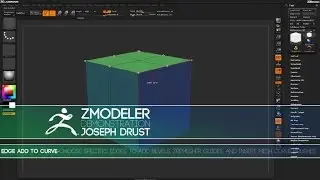 ZBrush ZModeler Edge Actions - Edge Add to Curve