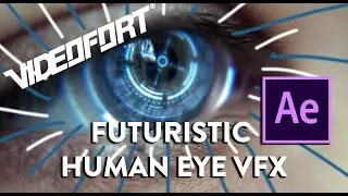 After Effects Human Eye Futuristic HUD Element Tutorial - As Seen in Black Mirror - CC 2019