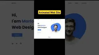 Animated Web site using HTML CSS and JavaScript #