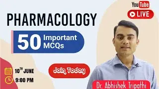 PHARMACOLOGY| Test-1 | 50 Important Question | With Explanation| GPAT | DI | NIPER | PHARMACIST