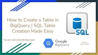 2. How to Create a Table in BigQuery | SQL Table Creation Made Easy