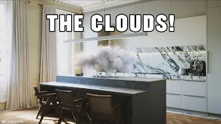 Captured Clouds in Kitchen!