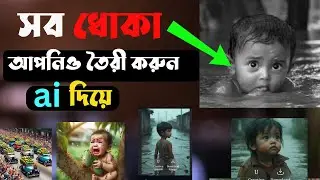 এআই দিয়ে ছবি বানানো | ai photo generator free | বন্যার ভাইরাল ছবি | ai photo generator bangla