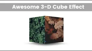 AWESOME 3D IMAGE GALLERY CUBE EFFECT || SWIPE EFFECT USING SWIPER JS || HTML & CSS
