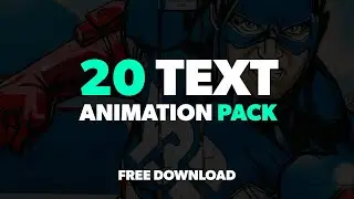 FREE Text Animation Pack - After Effects (Motion Graphics, Title Animation, Kinetic typography) #7