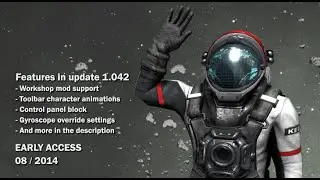 Space Engineers - Workshop modding integration, character animations, gyro override