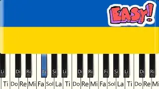 Ukraine National Anthem | Easy Piano Tutorial for Begineer