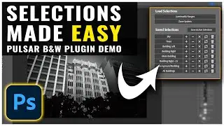 How to SAVE SELECTIONS in the new Pulsar B&W Plugin