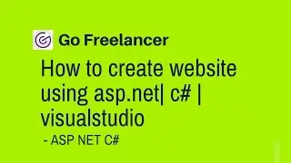 How to create website using asp.net| c# | visualstudio