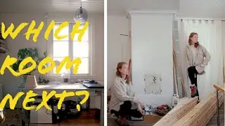 Moving On To Renovate The Next Room In My Old Swedish House | STUDY/DINING vs LIVING ROOM (Story 42)