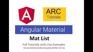 Angular Material Tutorial - Angular Mat List Tutorial | Angular Tutorials For Beginners