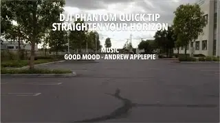 DJI Phantom - Quick tip - fix your tilted camera - Straight and Level Horizon