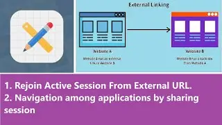 Oracle Apex- Session Sharing || Navigation among apps || Rejoin an active session from external link