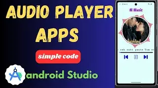 How to create Audio player app in android studio kotlin with source code || Music Player with source