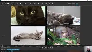 25) Dört Tane Video Görüntüsünü Aynı Anda Ekranda Göstermek - Shotcut Video Montaj Programı