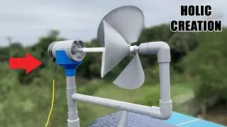 I Made My Own Free Endless Wind Generator to Heat Water at Home | Warm for Winter 2024