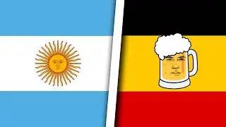 World Flag Animation but Each Country is Argentina 🇦🇷